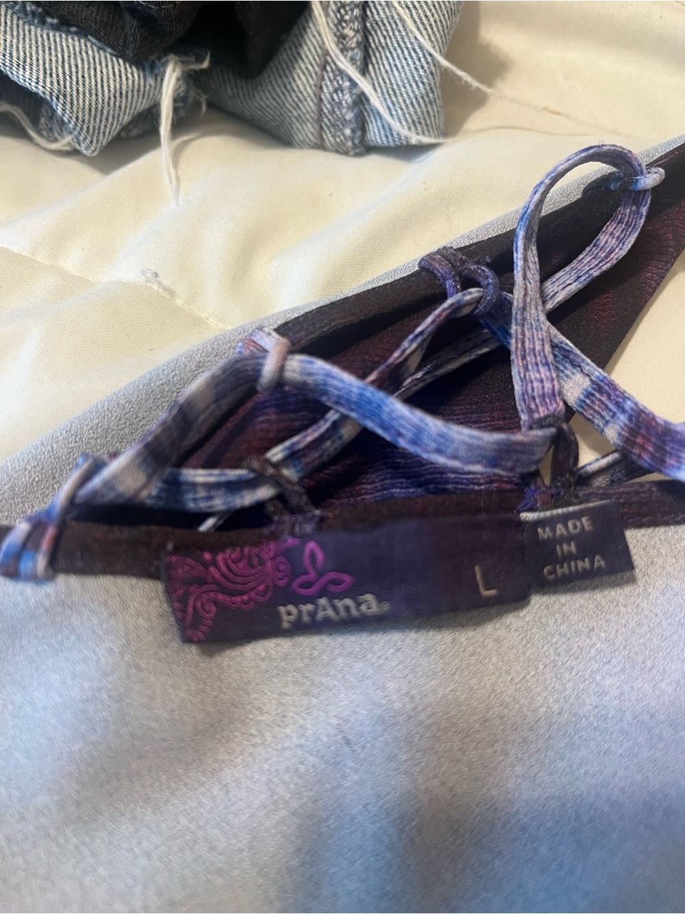 Prana Purple and Blue Strappy Tank Dress - Picture 3 of 3